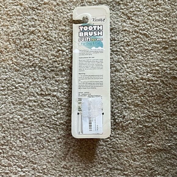 Pet Toothbrush and Finger Toothbrush. Soft Bristles. Oral Care For Pet. NEW - Picture 4 of 4